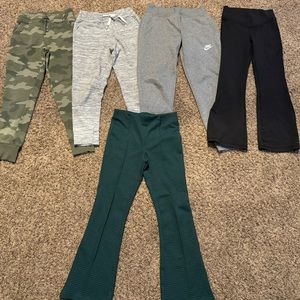Lot of 4 Sweats and 1 set of Slacks
